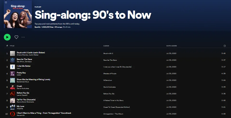 Sing-along-90s