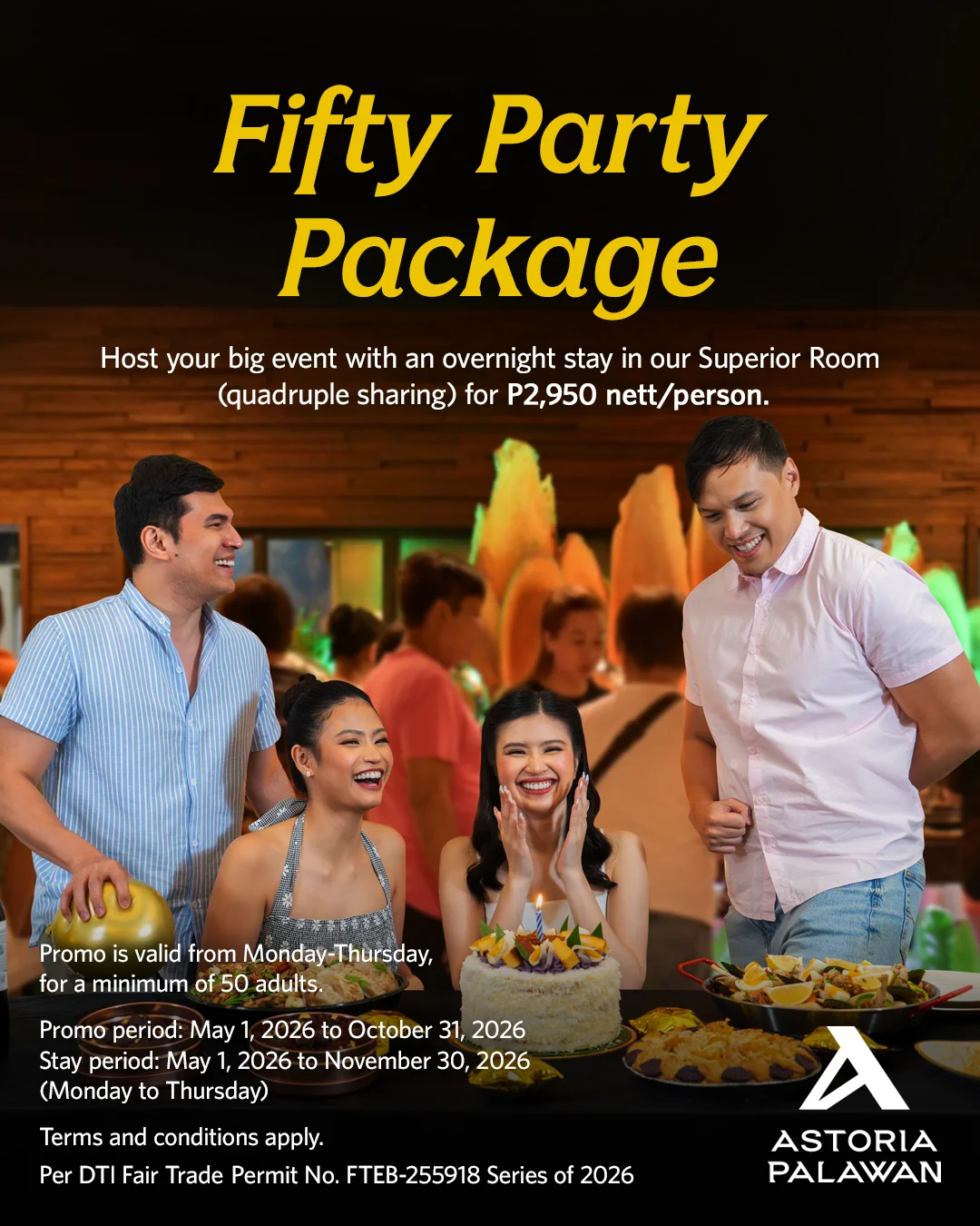 Fifty Party Package